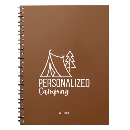 Personalisiertes Camping-Notebook Notizblock (Vorderseite)