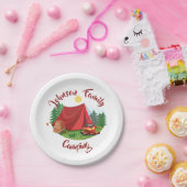 Personalisiertes Camping Pappteller (Party)