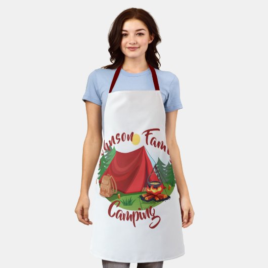 Personalisiertes Camping Schürze (Getragen)