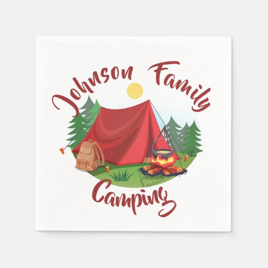 Personalisiertes Camping Serviette (Vorderseite)