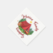 Personalisiertes Camping Serviette (Ecke)