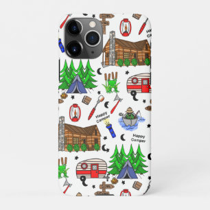 Personalisiertes Camping Themed Happy Camper iPhone 11Pro Hülle