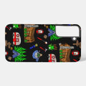 Personalisiertes Camping Themed Happy Camper Samsung Galaxy Hülle (Rückseite (Horizontal))