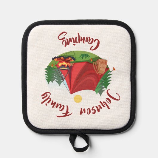 Personalisiertes Camping Topflappen (Vorderseite)