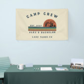 Personalisiertes Camping-Wochenende Junggesellenab Banner (Messeveranstaltung)