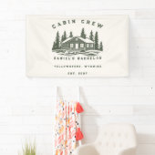 Personalisiertes Camping-Wochenende-Junggesellenab Banner (Insitu)