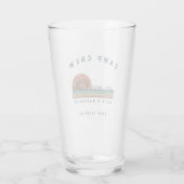 Personalisiertes Camping-Wochenende Junggesellenab Glas (Rückseite)