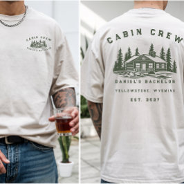 Personalisiertes Camping-Wochenende-Junggesellenab T-Shirt