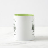 Personalisiertes Camping-Wochenende-Junggesellenab Tasse (Zentrum)