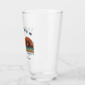 Personalisiertes Camping-Wochenende-Junggesellinne Glas (Links)