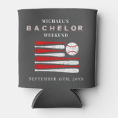 Personalisiertes Can Cooler Bachelor Baseball Woch Dosenkühler (Vorderseite)