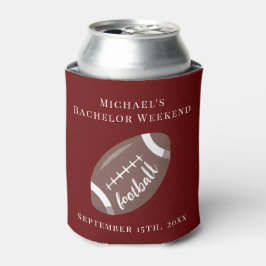Personalisiertes Can Cooler Bachelor Football Week Dosenkühler