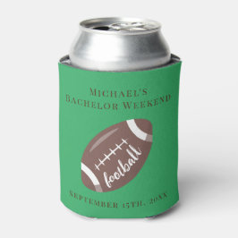 Personalisiertes Can Cooler Bachelor Football Week Dosenkühler