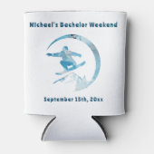 Personalisiertes Can Cooler Bachelor Snowboard Woc Dosenkühler (Vorderseite)