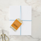 Personalisiertes Candy Corn Muster Happy Halloween Geschenkanhänger (Mit Garn)