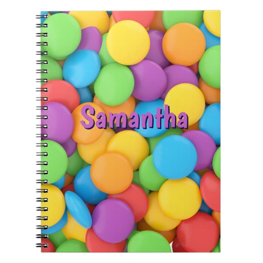 Personalisiertes Candy-Notizbuch – Joy Drops Schoo Notizblock (Vorderseite)