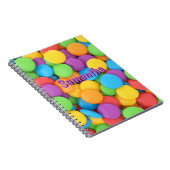 Personalisiertes Candy-Notizbuch – Joy Drops Schul Notizblock (Rechte Seite)