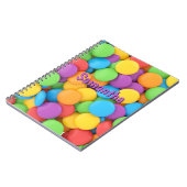 Personalisiertes Candy-Notizbuch – Joy Drops Schul Notizblock (Linke Seite)