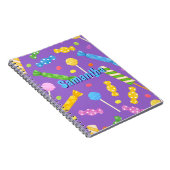 Personalisiertes Candy-Notizbuch – Sweet Lilac Sch Notizblock (Rechte Seite)
