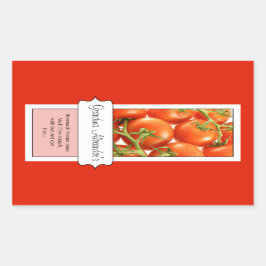 Personalisiertes Canning Jar Label, kundenspezifis Rechteckiger Aufkleber