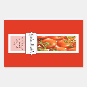 Personalisiertes Canning Jar Label, kundenspezifis Rechteckiger Aufkleber