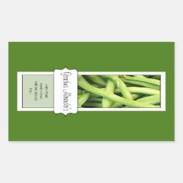 Personalisiertes Canning Jar Label, kundenspezifis Rechteckiger Aufkleber