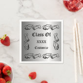 Personalisiertes Cap & Diploma Class-Event Napkins Serviette (Beispiel)