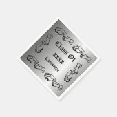 Personalisiertes Cap & Diploma Class-Event Napkins Serviette (Ecke)