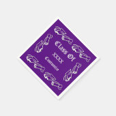 Personalisiertes Cap & Diploma Class-Event Napkins Serviette (Ecke)
