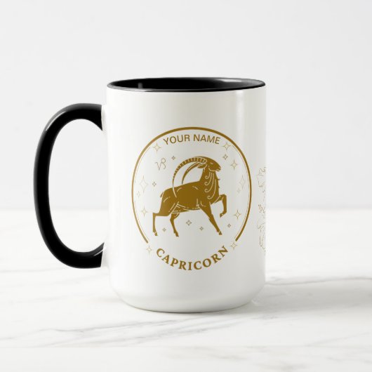Personalisiertes Capricorn Zodiac 15 oz Tasse (Links)