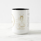 Personalisiertes Capricorn Zodiac 15 oz Tasse (Zentrum)