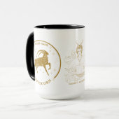Personalisiertes Capricorn Zodiac 15 oz Tasse (Vorderseite Links)