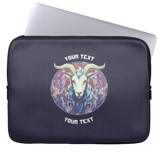 PERSONALISIERTES Capricorn ZODIAC SIGN BAG Laptopschutzhülle (Vorderseite)