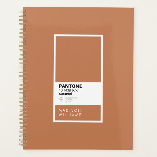 Personalisiertes Caramel-Notebook | Individuelle N Planer (Vorderseite)