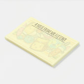 Personalisiertes Cartoon-Schulangebot Post-it Klebezettel (angewinkelt)