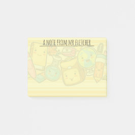 Personalisiertes Cartoon-Schulmaterial Post-it Klebezettel