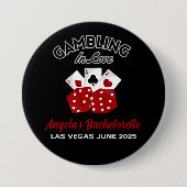Personalisiertes Casino Las Vegas Junggeselinnen-A Button (Vorderseite)