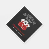 Personalisiertes Casino Las Vegas Junggeselinnen-A Serviette (Ecke)
