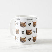 Personalisiertes Cat-Face-Foto Kaffeetasse (Vorderseite Links)