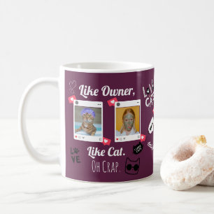 Personalisiertes Cat Foto Kaffee Tasse Benutzerd