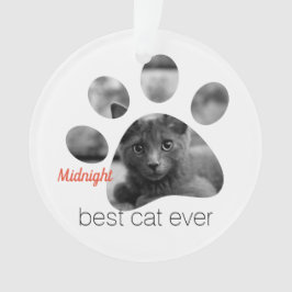 Personalisiertes Cat-Foto Ornament