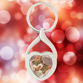Personalisiertes Cat Foto und Name Schlüsselanhäng Schlüsselanhänger