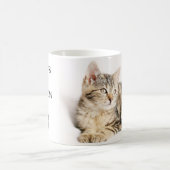 Personalisiertes Cat Mama Custom Foto Kaffeetasse (Mittel)