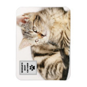 Personalisiertes Cat Vater Custom Foto Magnet (Vertikal)