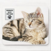 Personalisiertes Cat Vater Custom Foto Mousepad (Vorne)