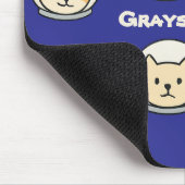 Personalisiertes Catstronaut-Mauspad mit Namen Mousepad (Ecke)
