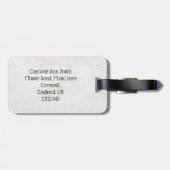 Personalisiertes Cello-Musikinstrument oder Gepäckanhänger (Rückseite horizontal)