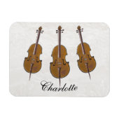 Personalisiertes Cello-Trio-Geschenk Magnet (Horizontal)
