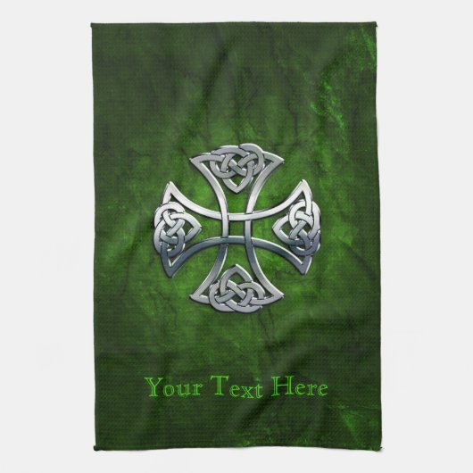 Personalisiertes Celtic Cross Geschirrtuch (Vertikal)