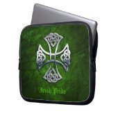 Personalisiertes Celtic Cross Laptopschutzhülle (Vorderseite Links)